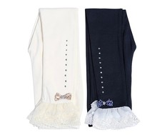 In Stock Girls lace bow Leggings princess Girls panty hose Kid pants child Leggings 2 6