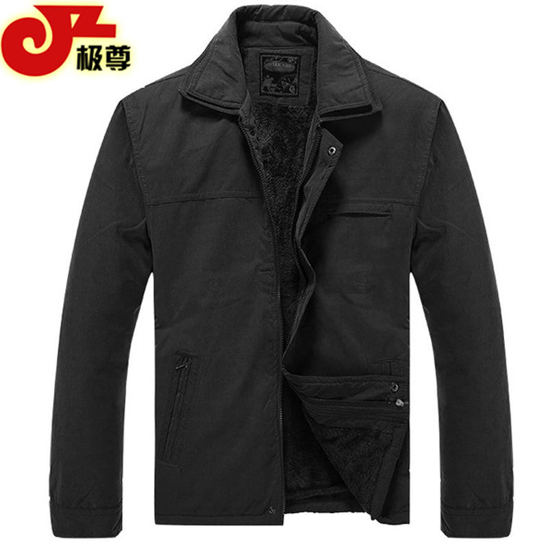 Autumn Winter Men Casual Warm Jacket Plus Size 2XL 4XL Soft Clothing 2015 Add Wool Man