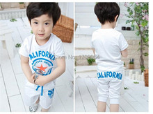 2015 New children clothing set stars boys clothing sets summer Boys baby sets t shirt short