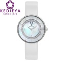 KEDIEYA Watch Brand Genuine Leather Double Layer Roma Style Pearl Dail 36 Zircons Diamond Waterproof Quartz