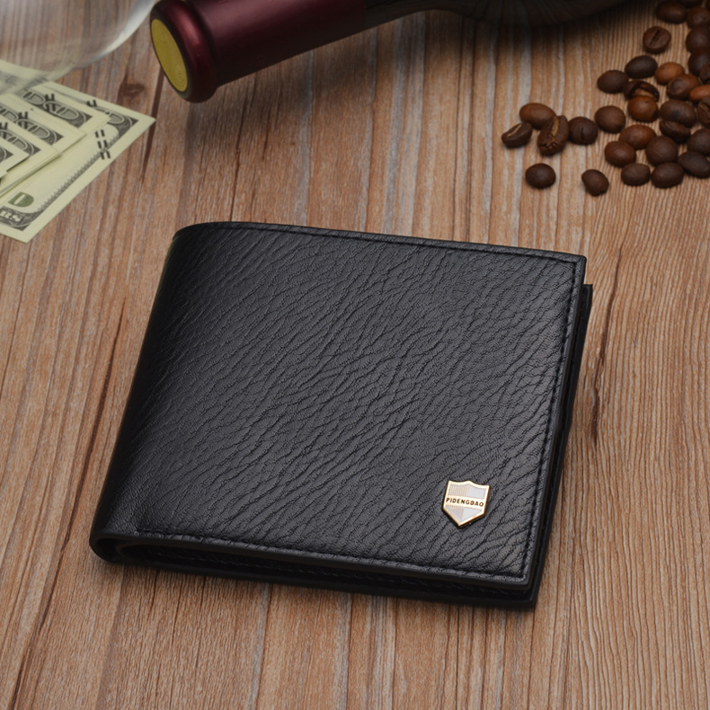 The new men's leather wallet short paragraph Korean fashion driver's license cross-section multifunction wallet card pack wholes