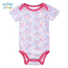 Baby Clothing! 2016 Soft Sleepwear Baby Girl Newborn Clothes Bodysuit Short Sleeve Infant product , Baby Bodysuits Print Girl