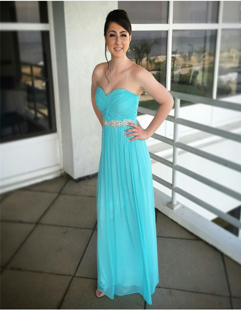 bright teal bridesmaid dresses