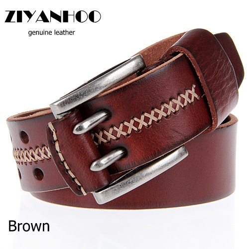 8.19 Hot Sale belt for men fashion style men leather belt vintage belt and 2 color s black and ...