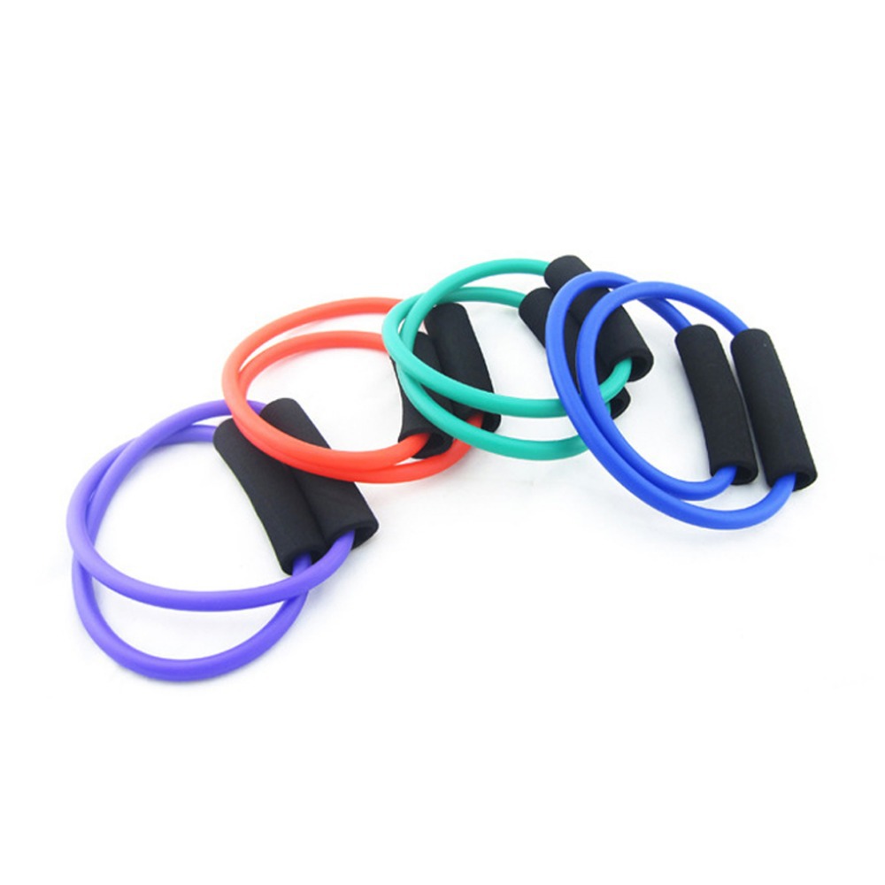1 pcs 4 color Rubber high quality foam Yoga Exercise Resistance Band Bands Stretch Fitness Tube