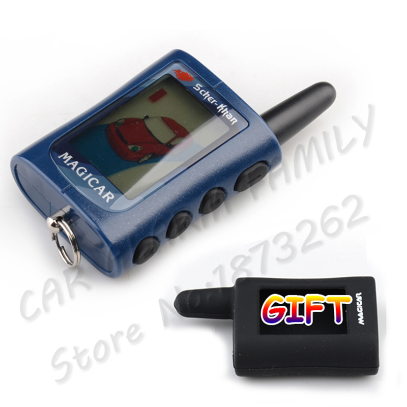 Free Shipping 2 Way Car Alarm Magicar A Scher Khan Lcd