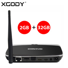 Android 4.4 BOX Streamer KODI Media Player Quad Core 2GB/32GB with Remote Control XBMC WiFi 1080P Online Tv Receivers Living