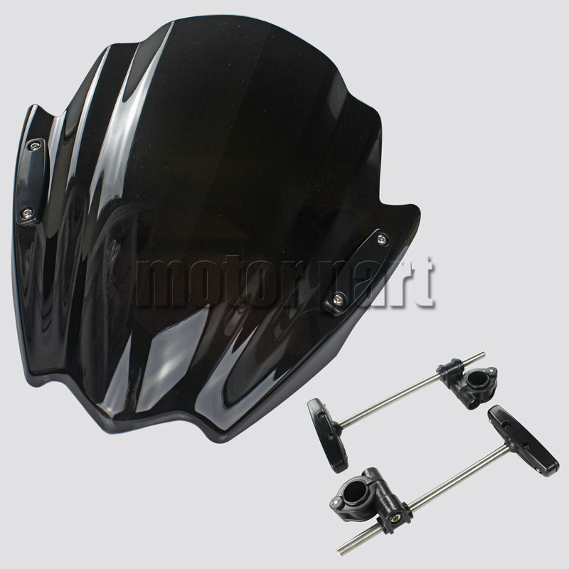 Мотоцикл лобовое стекло для 2008 - 2015 Honda CB1000R CB500F CB300F CB500X ABS пластмассы ветрового дефлекторы черный 09 10 12 13 14