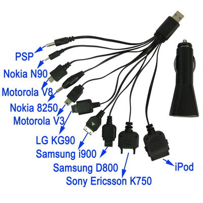 10  1 USB       Samsung / Nokia / LG / Sony Xperia / BlackBerry Z10 / HTC One X / iPhone (  )