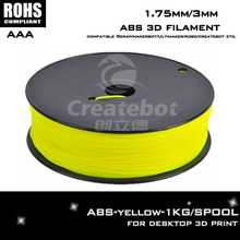 China aliexpress abs 1.75 filament yellow printer 3d parts3d printer kit reprap diy kits for createbot,makerbot,reprap etc