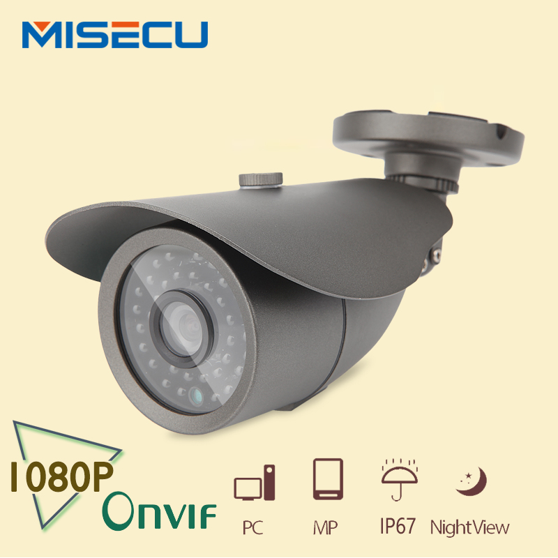 MISECU 2.0MP IP Camera 1080P IR ONVIF P2P HI3516C latest chip Outdoor Camera Night vision CCTV Network Surveillance HD IP camera