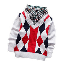 2015 new fall Two sets 100 good quality boys and girls cardigan sweater coat Children s