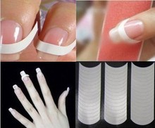 New Different Designs French Smile Easy Beauty DIY Nails tape Tools round square Nail Art Nail