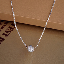 925 Sterling Silver Necklaces Pendants For women Jewelry statement Necklace Pendant Q078