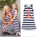 summer matching mother daughter dresses stripe mother daughter clothes family look sleeveless maxi family matching clothes