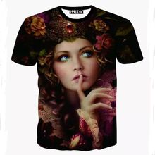 mens t shirts fashion 2016 Creative personality clothes 3 dt T-shirt Men and women design funny 3 d short sleeve T-shirt t