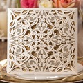 Laser Cut Wedding Invitations Cards Engagement Marriage Party Invitation for Marriage Graduation Birthday Invites Card CW519
