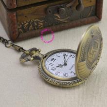 Soviet BOLSHEVIK quartz pocket watch man classic vintage antique fob watches men retro ancient gift bronze