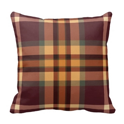 Pillow Cover Print Earthy Plaids font b Tartan b font Pattern Cushion Pillow Case Size 45x45cm