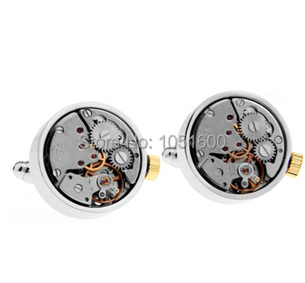 Free Shipping Men\u002639;s Jewelry Silver Cufflinks Brass 