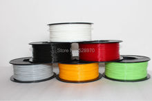 Free shipping full Colors high quality 3D printer filament PLA 1.75mm/3mm 1kg MakerBot/RepRap/kossel/UP 3D Printing Material