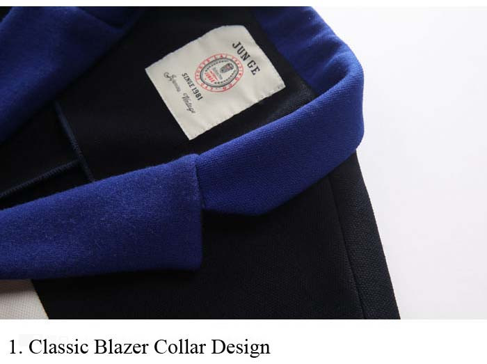 Men Striped Casual Blazer detail 1