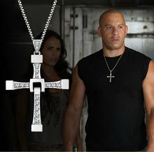 2015 New 925 Sterling Silver Jewelry Cross Pendant Necklace Fast Furious Men Jewelry Nickel Free Fashion Necklaces For Jewelry