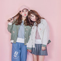 Mori Girl 2016 Autumn New Women Corduroy Jackets Embroidery Cute Little Fox Loose Fashion Full Sleeve