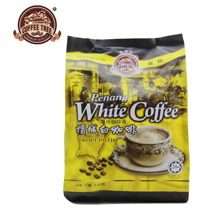 Penang Malaysia imported gold coffee tree triad instant white coffee 600 g free shipping 