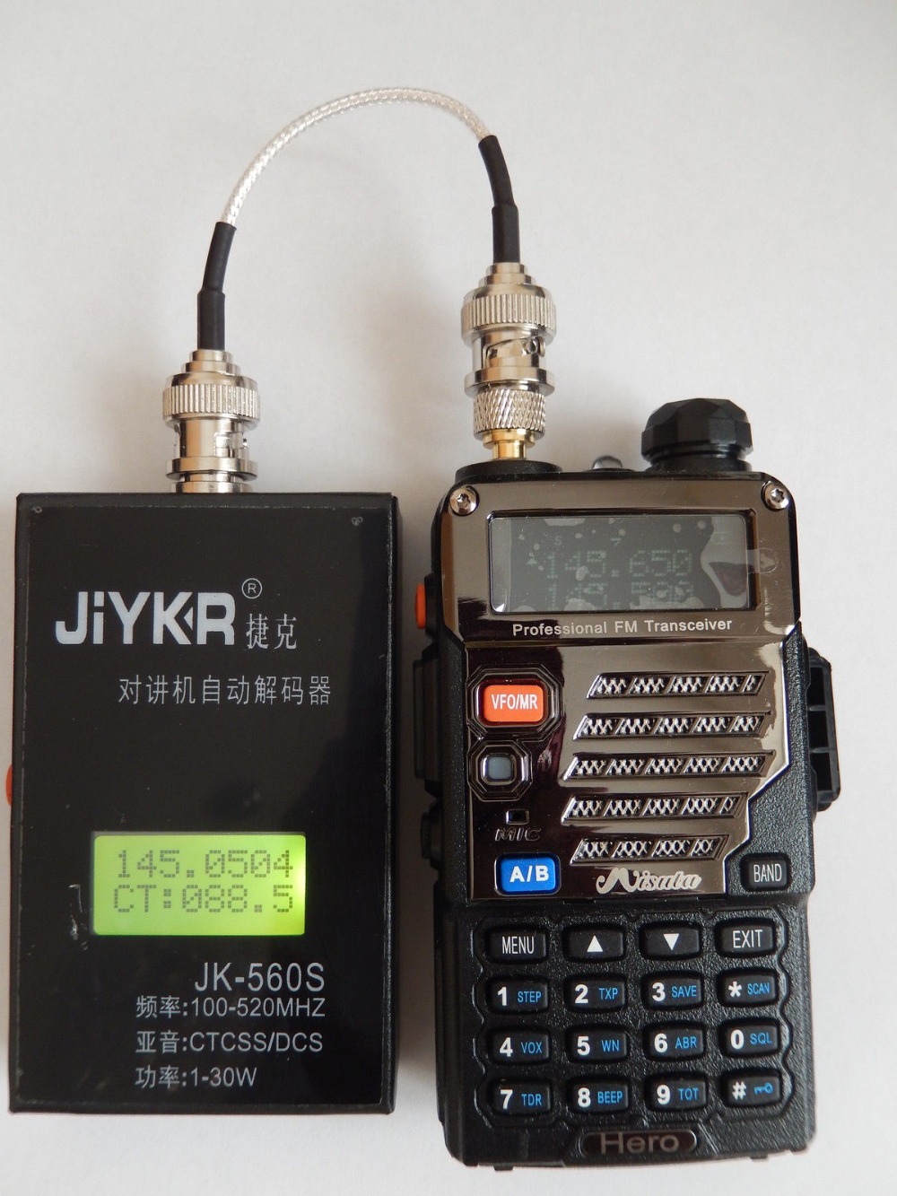 Jiykr jk-560s    100  - 520  ctcss / dcs   2-