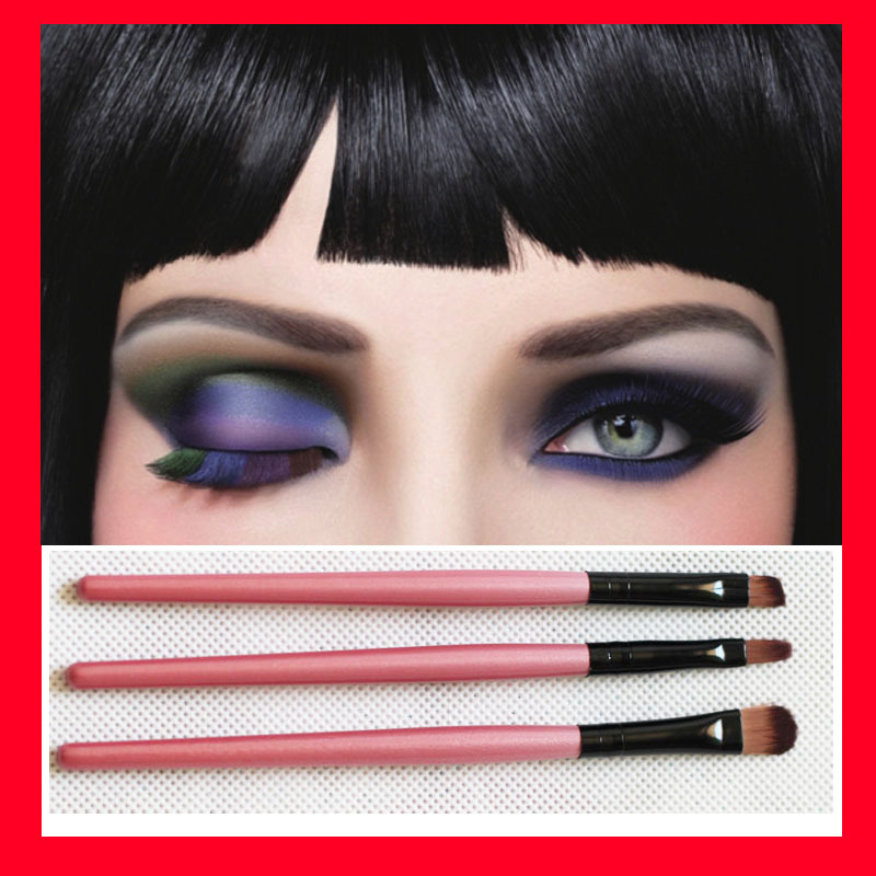 High Quality 3 pcs set Eye brow brush Makeup Brush Sets Cosmetics Brushes Tools kit Make