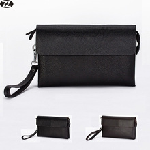 new 2015 Long men’s wallets business pu leather bag  men handbags clutch money bags for men purse black brown