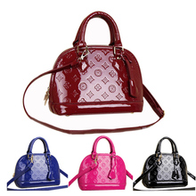 High quality venis embossed patent leather alma woman L brand handbag famous brand lady tote bag