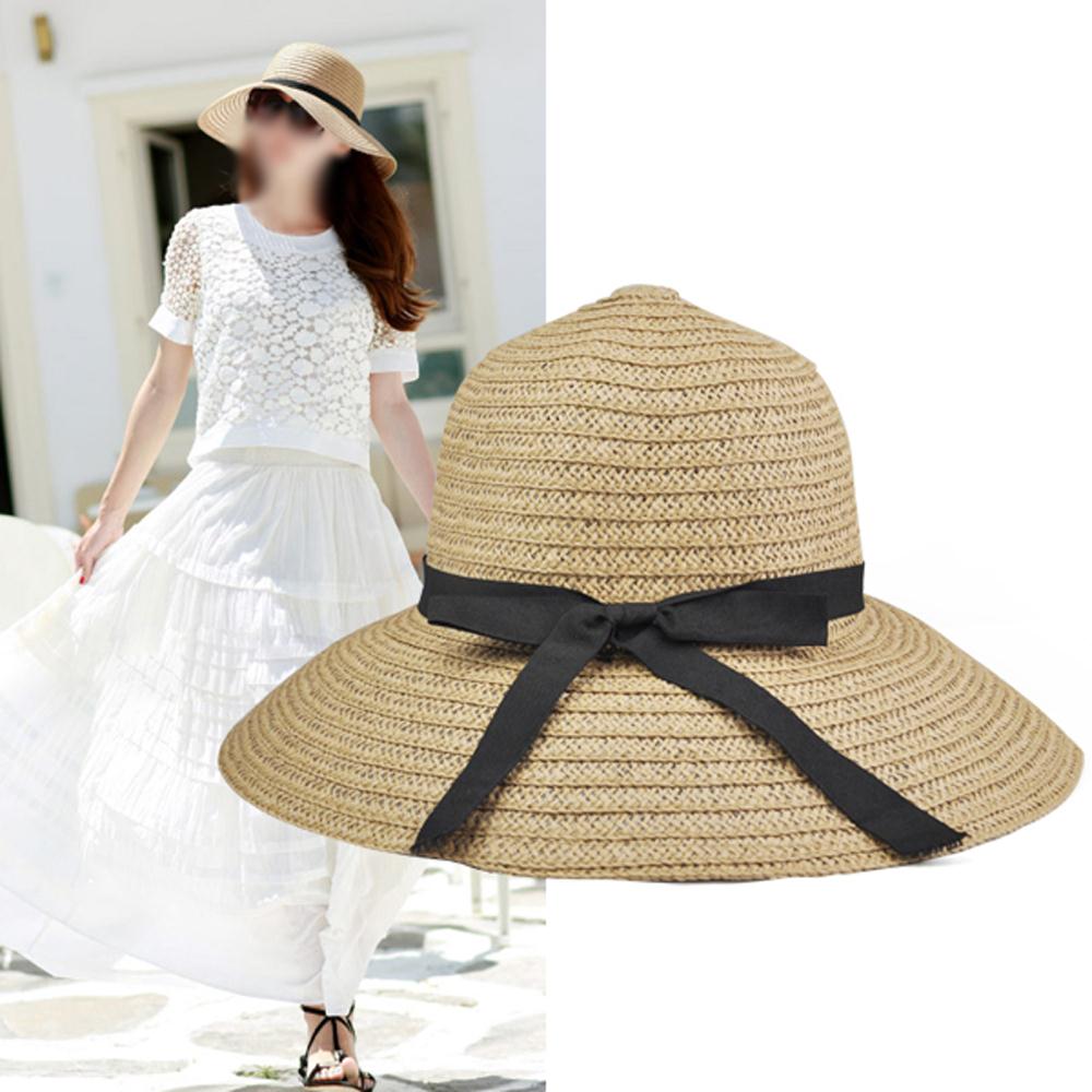 FS Hot Spring Fashion Women Ladies Chic Wide Large Brim Summer Beach Sun Cap Straw Hat