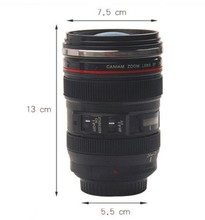 Free Shipping 6th Stainless Steel Coffee Camera Lens Mug Cup M104 MUG 11