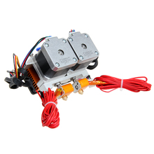 Factory Direct! 0.3/0.35/0.4/0.5MM Dual Head Dual Nozzles MK8 Extruder for Reprap 3D Printer 1.75/3MM Filament