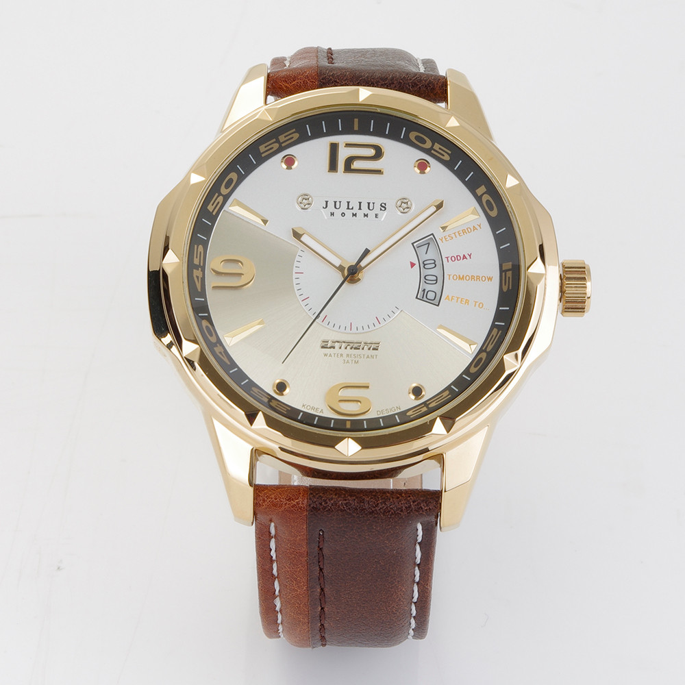 julius army led shock resistant military quartz watch