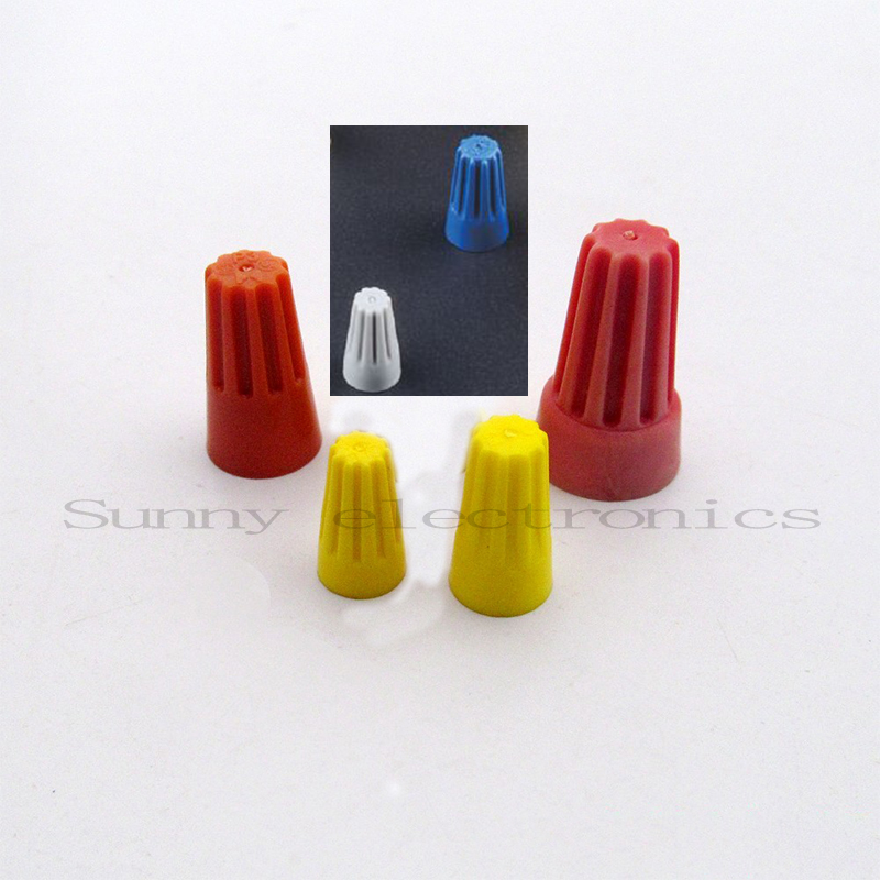 20X Electrical Wire Twist Nut Connector Terminals Cap Spring /'