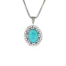 Free Shipping No Mini Order Turquoise Necklace Pendant & Necklace Chain Vintage Jewelry Fashion For Women
