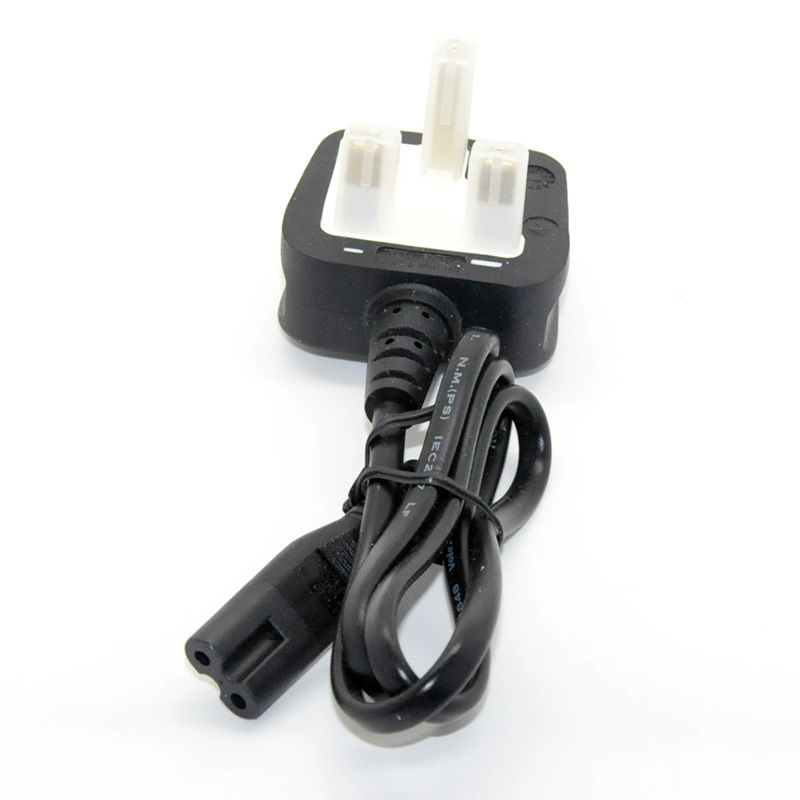 Hot Sale 200Pcs/Lot UK 3-Prong Computer Adapter Power Cord Cable Lead 3Pin Free DHL/EMS/Fedex Shipping