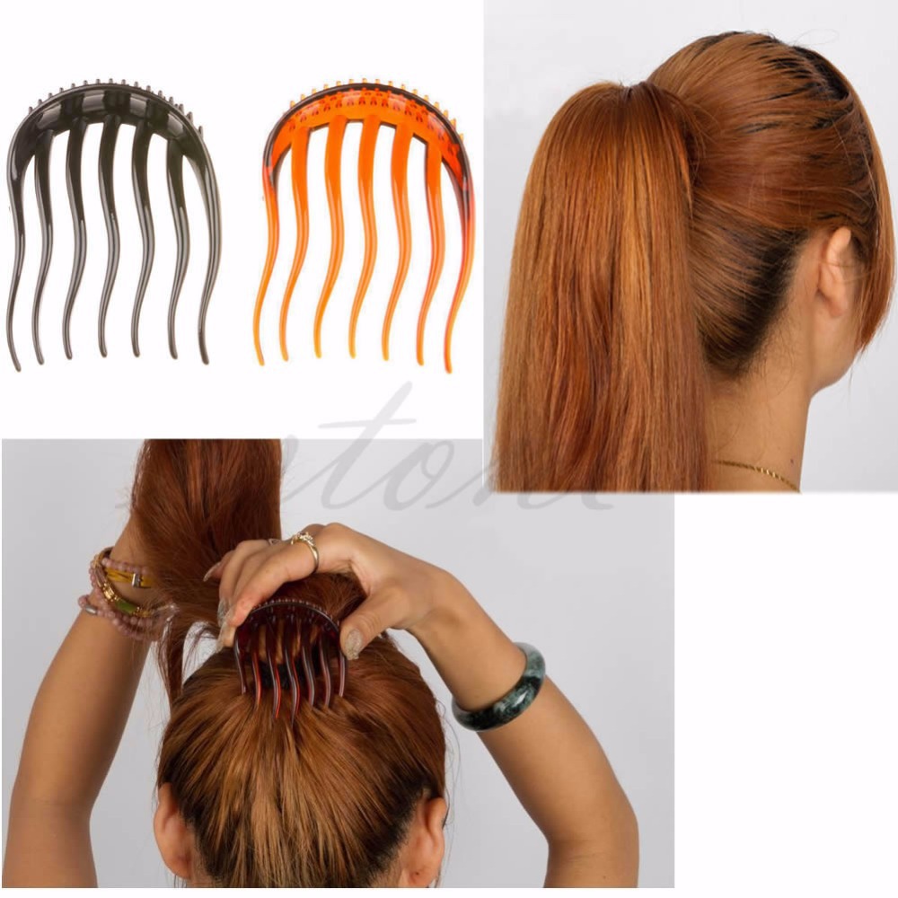 Free Shipping Useful Volume Inserts Hair Clip Bumpits Bouffant Ponytail Hair Comb Bun Hot