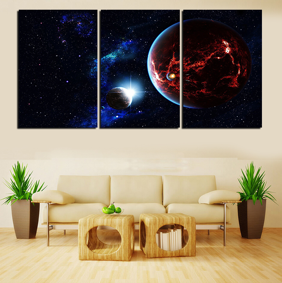 Online kopen wholesale pictures planeten uit china pictures ... Woonkamer deco van verklaringen