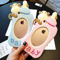 2016 Phone cases Lovely Newest Cartoon Baby Milk Bottle Clear Silicon Case For iPhone 6 6s
