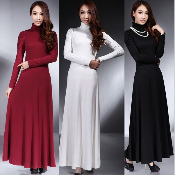 Floor Length Sweater Dress Fashion Dresses