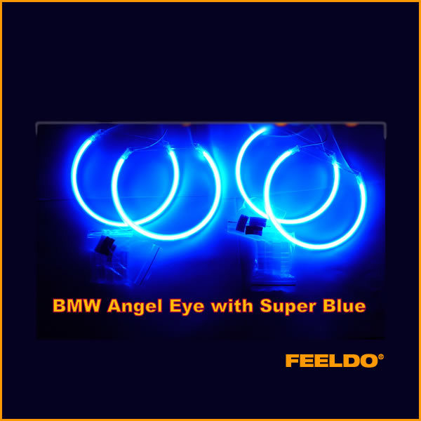 Blue angel eyes headlights bmw #7
