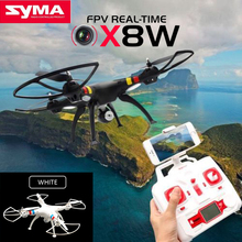Black Syma X8W 2.4G 4ch 6-Axle Gyro RC Quadcopter Drone RTF 2MP Wide Angle FPV Camera RC Quadcopter RTF