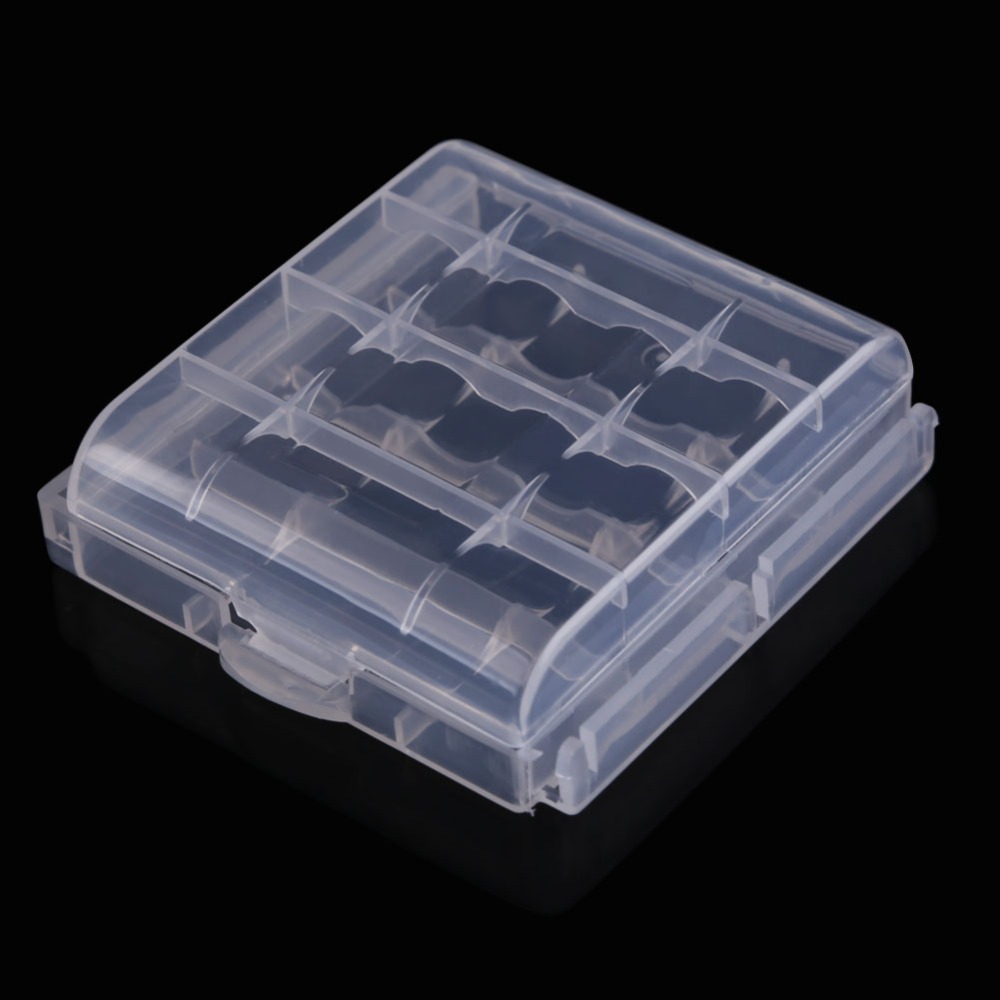 ONLY 10X Hard Plastic Case Holder Storage Box For AA AAA Battery