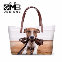 Latest Designer Women Handbags Animal Dog 3D pattern Large Tote Bags for Ladies Stylish Shoulder Hand Bags Girls evening bag