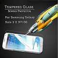 1pcs N7100 0.3mm 9H Easy To Control Screen Protector For Samsung Galaxy Note II 2 Tempered Glass Free Shipping