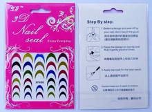 nail sticker colors french sticker on nails beauty manicure fashion stickers for nail tools 1sheet XF496